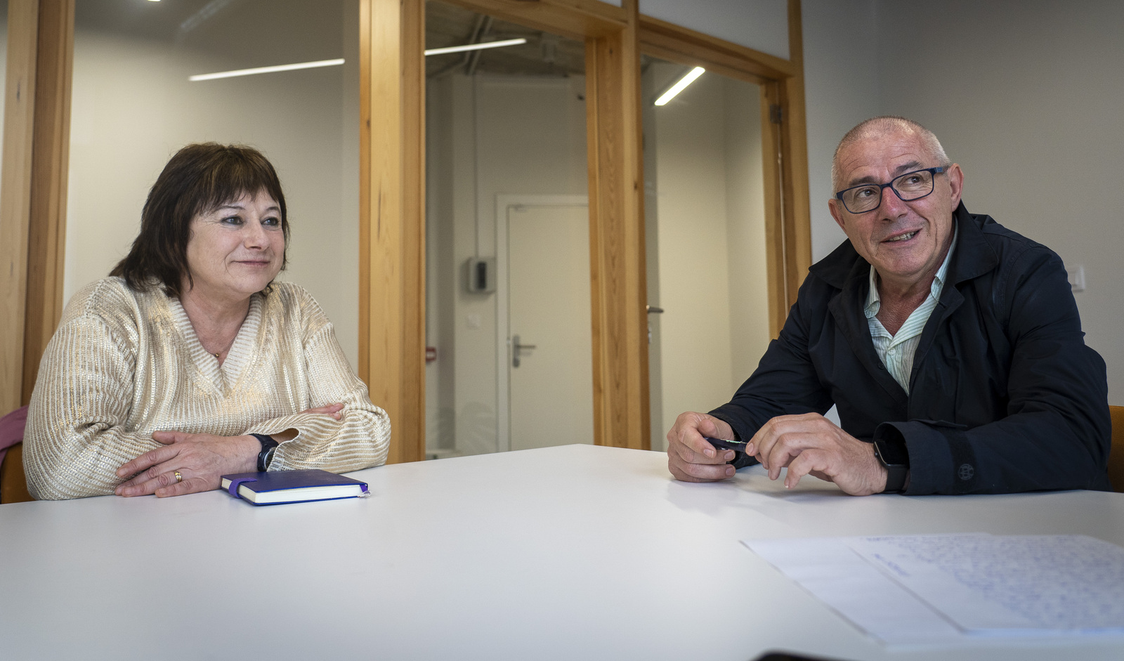 Idoia Martínez será la secretaria de Harrera tomando el relevo entre otros de Karlos Ioldi, que ha sido vicepresidente desde el inicio. (Gorka Rubio | Foku)