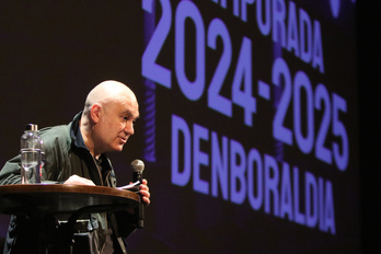 Calixto Bieitok ekoizpen propioen garrantzia azpimarratu du aurkezpenean.