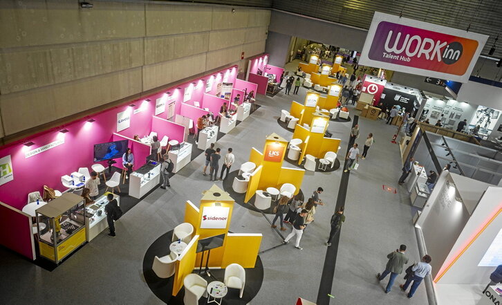Espacio que ocupa Workinn Talent Hub en el recinto ferial del BEC.