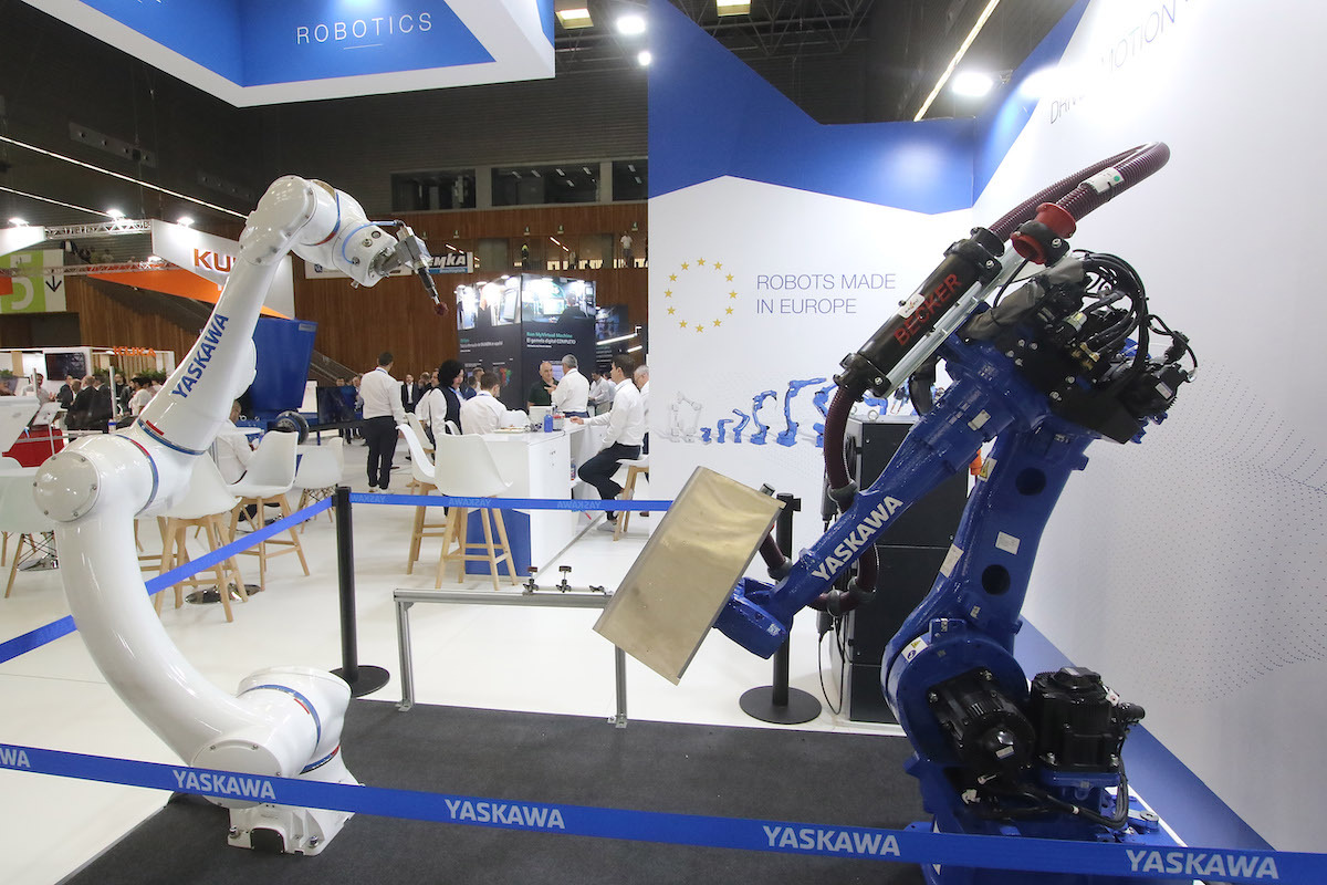 Otro de los robots que se muestran en el pabellón 6 del BEC. (Oskar Matxin Edesa | FOKU)