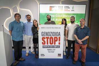Agerraldia egin dute Yala Nafarroak eta Gernika-Palestinak.