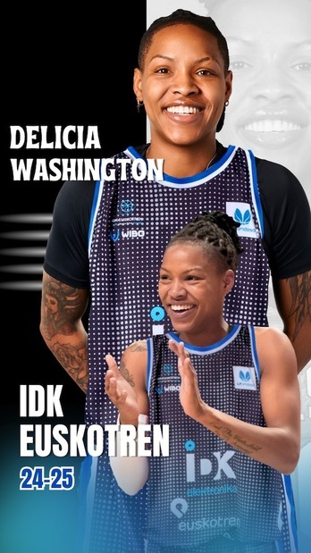Delicia Washington, una anotadora de gran nivel que recala en Donostia.