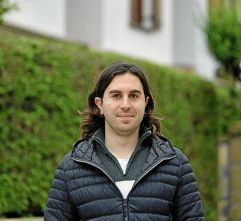 Aritz Pardina, elkarrizketarako ateratako argazkietan.