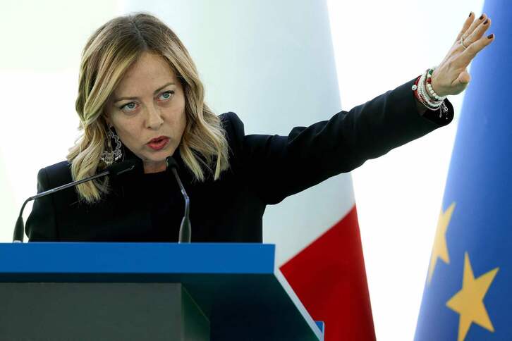Giorgia Meloni, primera ministra italiana.