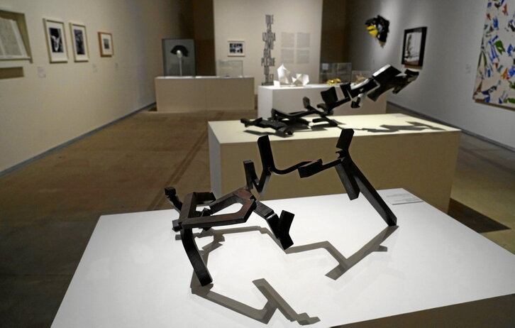 Imagen de varias de las obras expuestas en la muestra que acoge San Telmo.