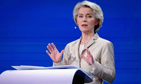 Ursula Von der Leyen, tras conocer los resultados de ayer.