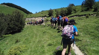 Imagen de una anterior edición de la Transpirenaica Social Solidaria.