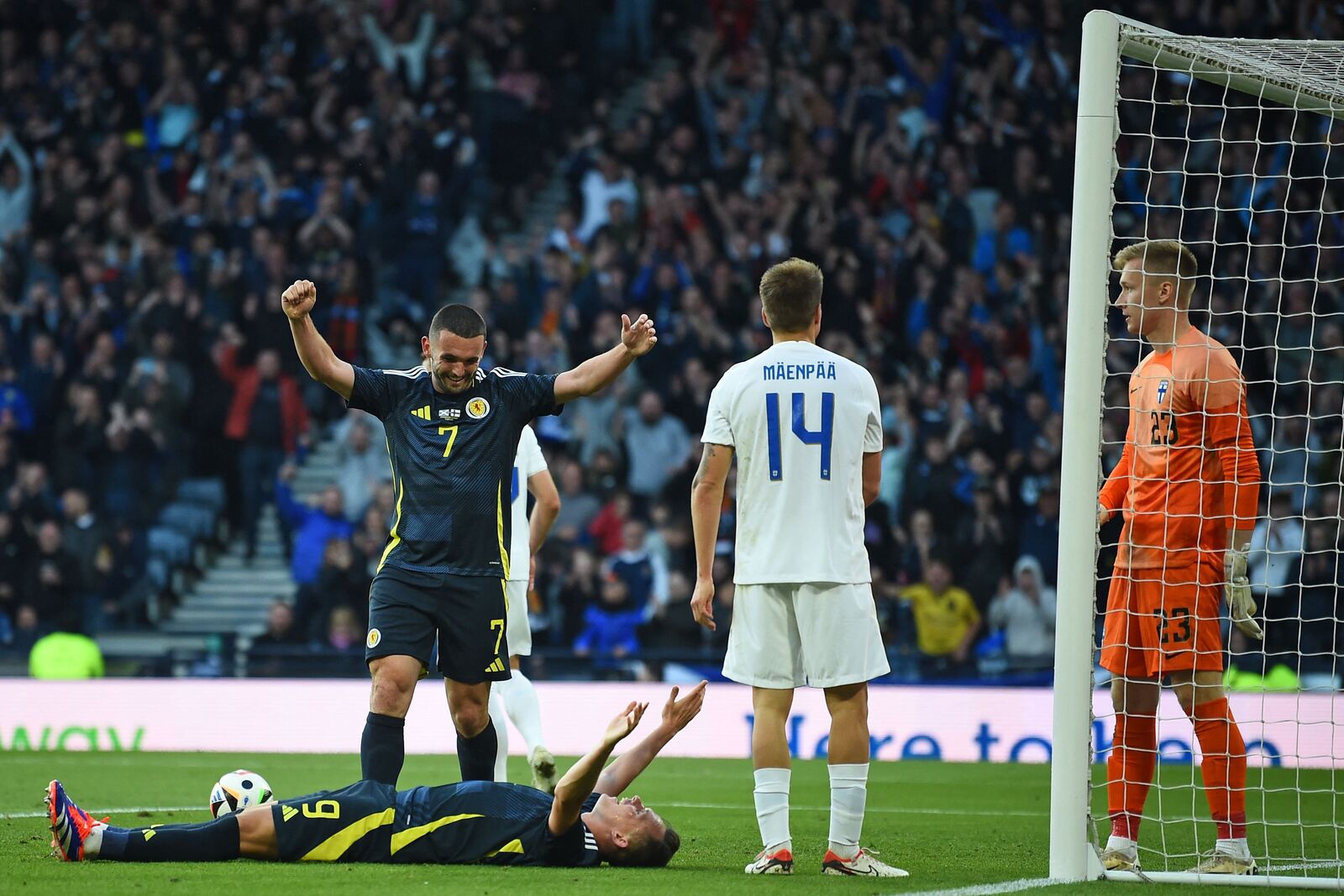 John McGinn, centrocampista del Aston Villa, es uno de los líderes de Escocia. (Andy BUCHANAN / AFP) John McGinn, centrocampista del Aston Villa, es uno de los líderes de Escocia. (Andy BUCHANAN / AFP)
