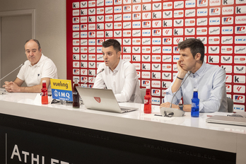Mikel González y Sergio Navarro han comparecido en Lezama.