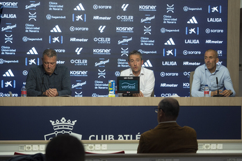 Vergara, Alcalde y Puñal, durante la presentación de la cuarta fase del Método Tajonar.