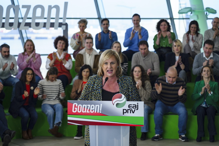 La presidenta del BBB, Itxaso Atutxa, en un acto del PNV.