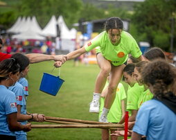 Arabako ikastoletako ikasleen Erronkak ere Olarizun egingo dira. Irudian, iazko lehiaketa.