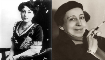 Las cineastas Alice Guy y Germaine Dulac.