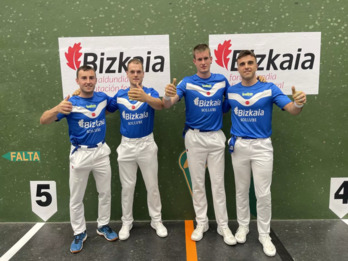 Bilbon garaipena eskuratu duen Sollube taldea.