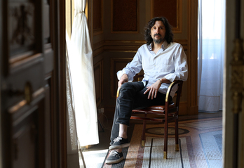 El cineasta argentino, durante la entrevista.