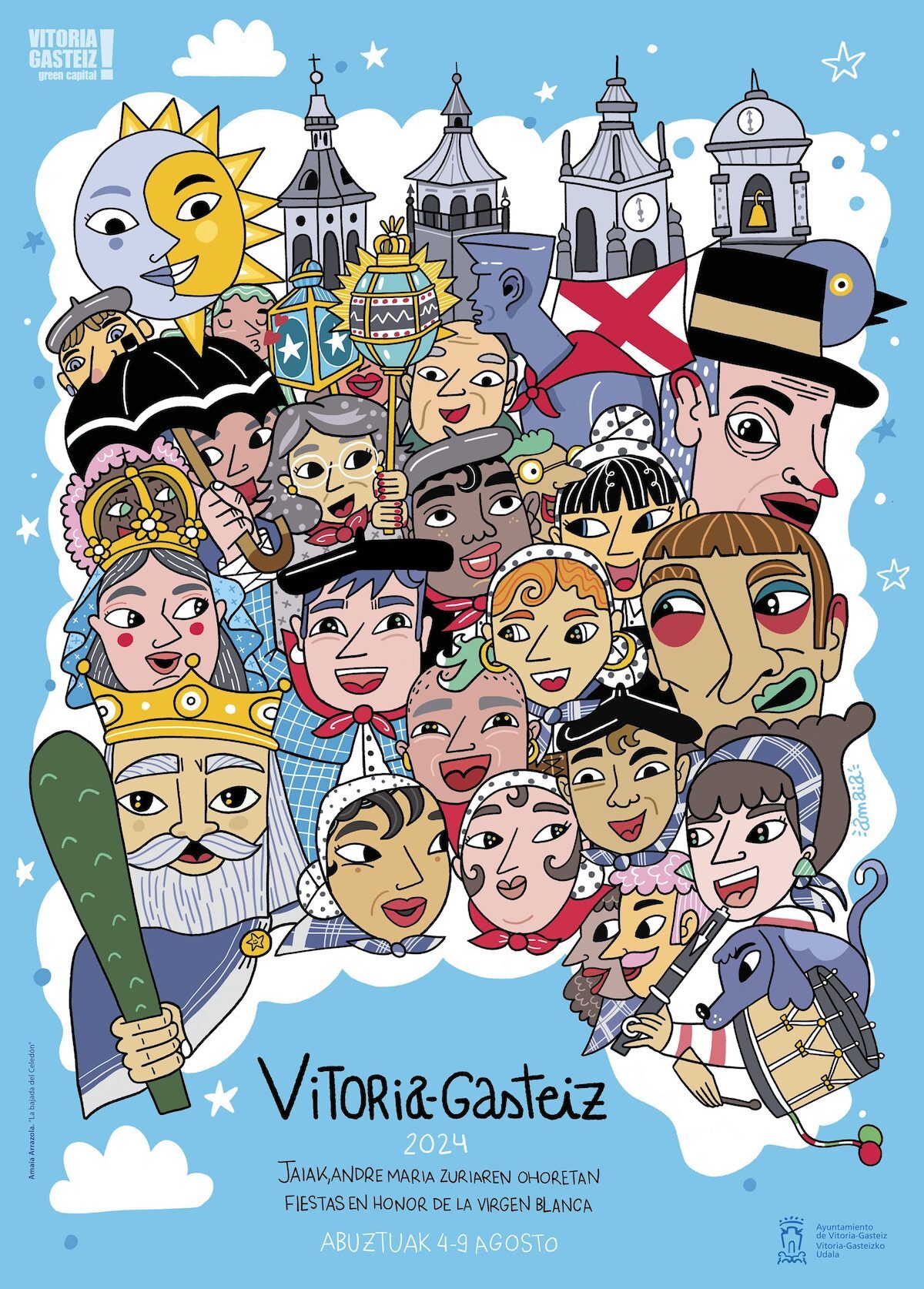 Cartel de La Blanca 2024. (AYUNTAMIENTO DE GASTEIZ)