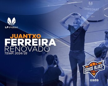 El técnico Juantxo Ferreira, renovado.