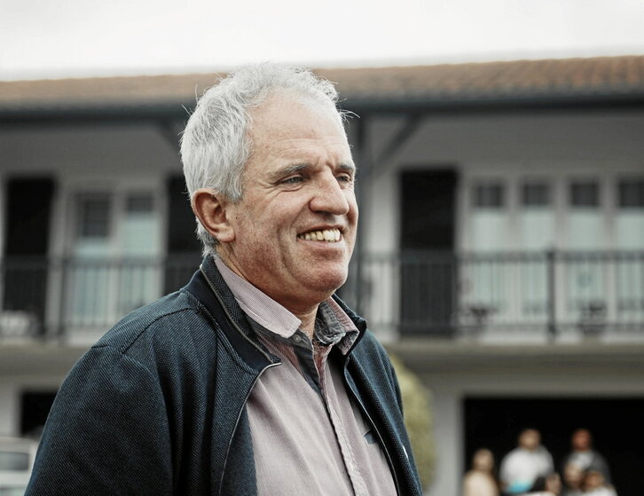 El nuevo alcalde de Beskoitze, Pascal Joco, tras imponerse ayer en la segunda vuelta.