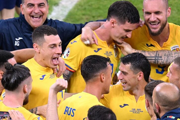 Rumanía ha desbordado alegría tras clasificarse primera de su grupo.