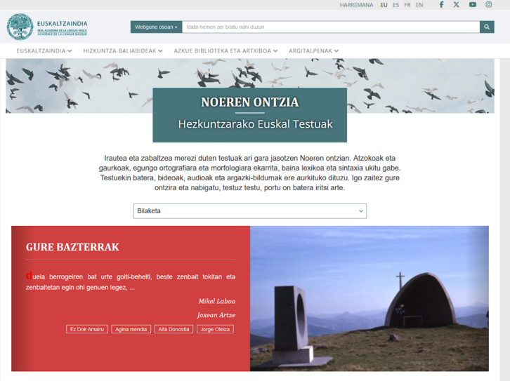 ‘Noeren ontzia’ atari digitala.