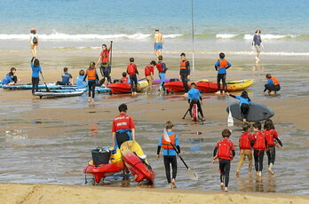 Kontxako hondartzan aste honetan bertan ateratako argazkia.