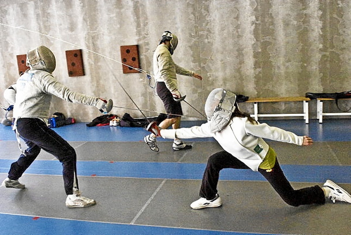Eskrima saio bat, Pio Baroja kiroldegian (Juan Carlos RUIZ / FOKU)