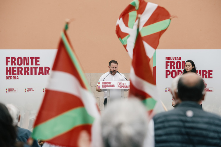 Acto del Frente Popular en Ziburu.