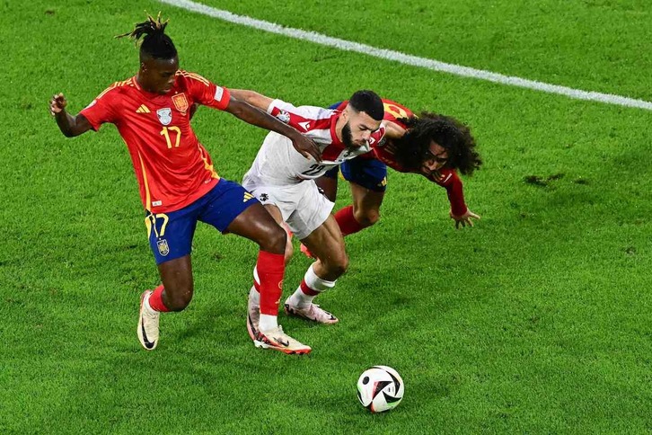 Nico Williams ha anotado el tercer gol frente a Georgia.