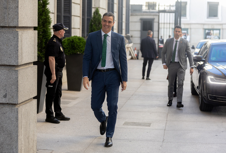 Imagen de Pedro Sánchez la semana pasada en el Congreso. 