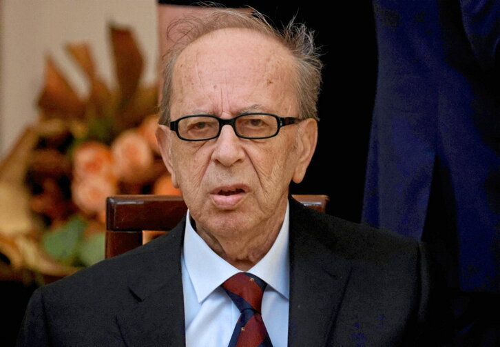 Kadaré, el año pasado en un encuentro en Tirana.