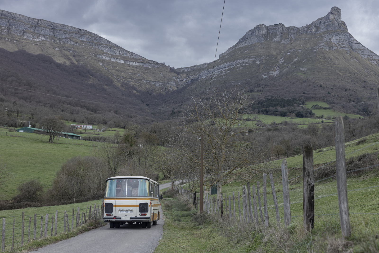 El autobús, camino al hospital. (David HERRANZ)