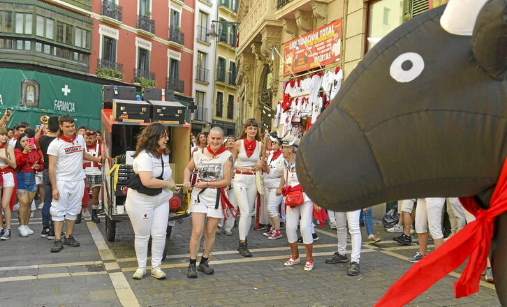 Kalejira, atzo arratsaldean.