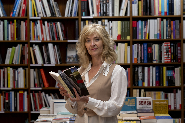 La escritora Maite Sota, en la presentación del libro.