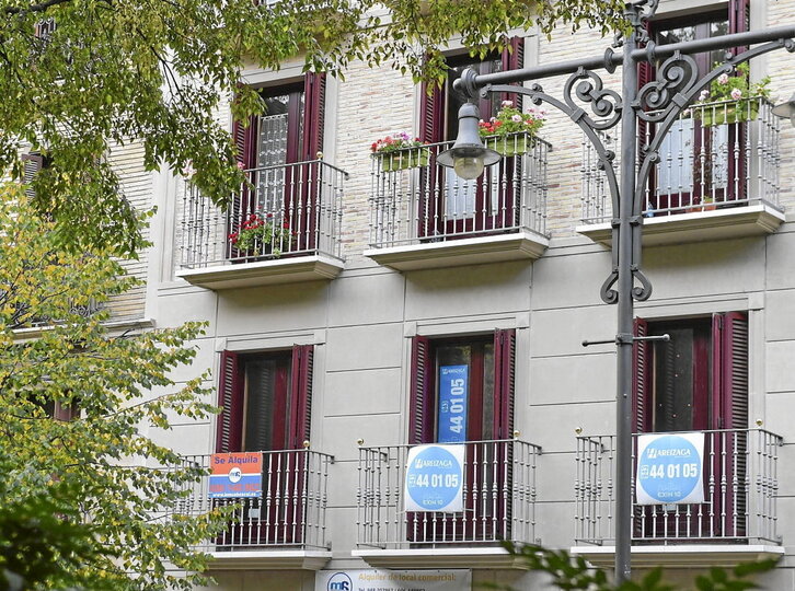 Viviendas en alquiler en Iruñea.