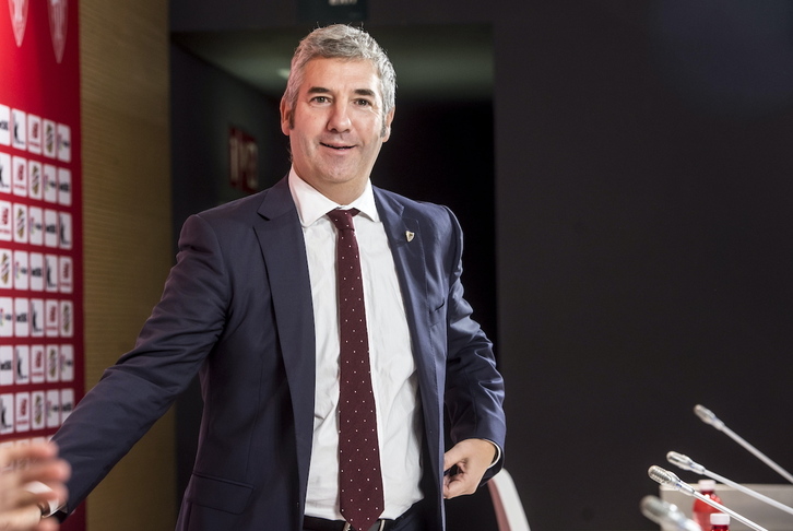 Urrutia, cuando dejó la presidencia del Athletic en 2018.