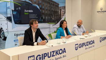 El nuevo servicio unirá por autobús Donostia con las principales localidades labortanas.