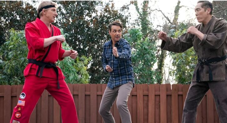 'Cobra Kai' telesaileko une bat.