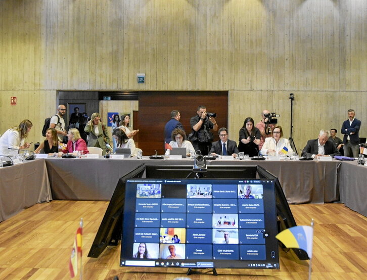 Vista general de la reunión de la Conferencia Sectorial de Infancia y Adolescencia.
