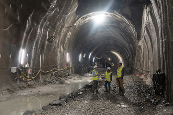 Erdialdea-Kontxa geltokiaren hondeaketa lanak amaitzen ari dira.