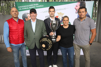 Euskal Herria Txapelaren finala aurkeztu dute gaur Barakaldon. 