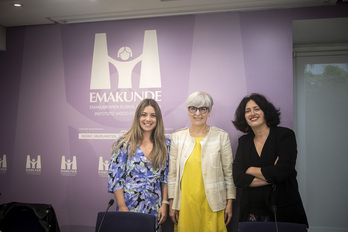 Emakunde ha presentado este lunes el informe ‘Evaluación desde la perspectiva de género en adicciones con sustancia y comportamentales’.