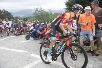 Pello Bilbao ascendiendo Igeldo en la edición del año pasado.