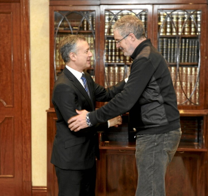 Urkullu recibió a ELA en una ronda en  2013.