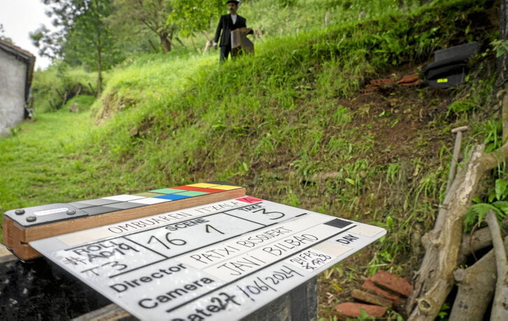 Zizurkilen uztailaren hasieran izandako errodaje eguneko irudiak.