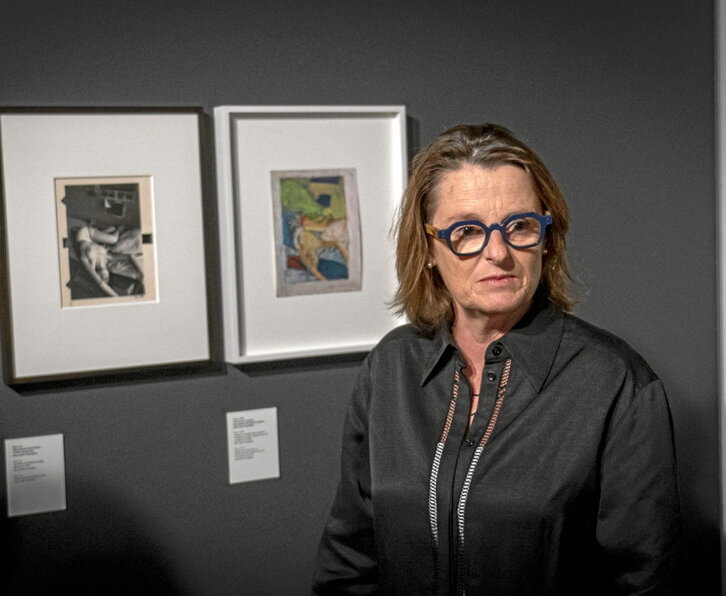 Anne Morin, en la muestra que alberga Artegunea de Tabakalera.