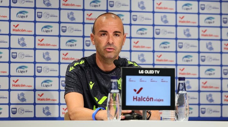 José Luis Sánchez Vera ha ofrecido su primera rueda de prensa como técnico de la Real.