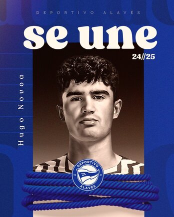 Hugo Novoa, nuevo jugador del equipo albiazul.