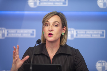 La portavoz del Gobierno de Lakua, Maria Ubarretxena.