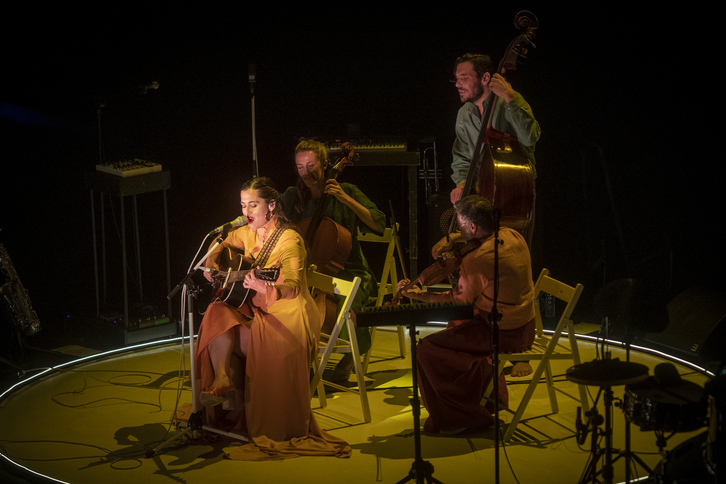 Sílvia Pérez Cruz, en el estreno de Jazzaldia, en Donostia.