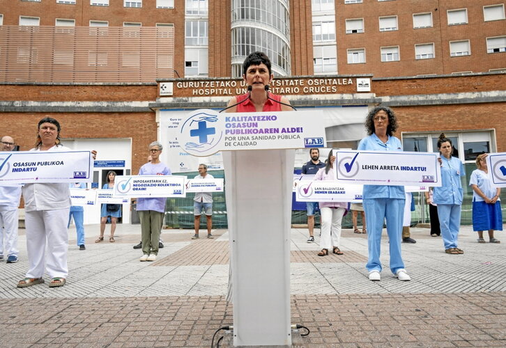 Aranburuk LABen proposamenak aurkeztu zituen.